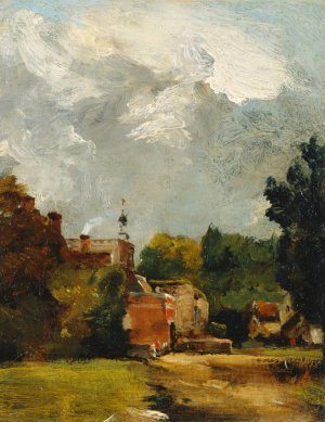 East Bergholt Church by John Constable Oil Painting