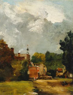East Bergholt Church by John Constable Oil Painting