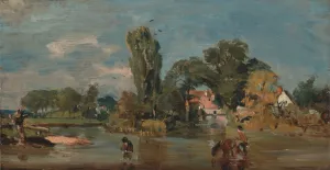 Flatford Mill Oil painting by John Constable