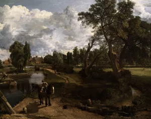Flatford Mill Oil painting by John Constable