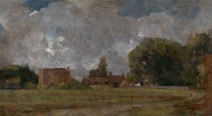 Golding Constable's House, East Bergholt- the Artist's Birthplace by John Constable Oil Painting