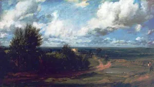 Hampstead Heath with the House Called the Salt Box by John Constable Oil Painting