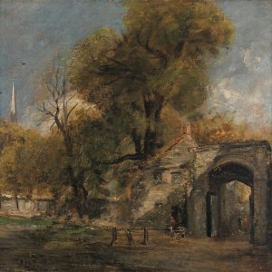 Harnham Gate, Salisbury Oil painting by John Constable