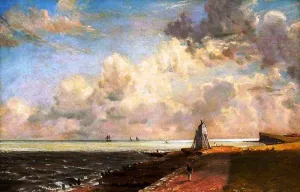 Harwich Lighthouse painting by John Constable