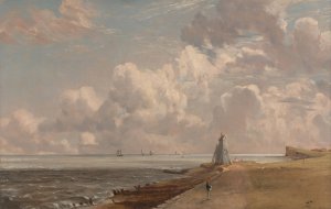 Harwich- The Low Lighthouse and Beacon Hill by John Constable Oil Painting