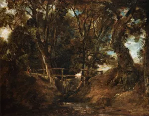 Helmingham Dell painting by John Constable