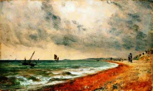 Hove Beach with Fishing Boats by John Constable Oil Painting