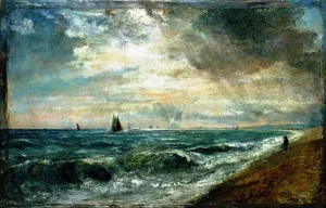 Hove Beach painting by John Constable