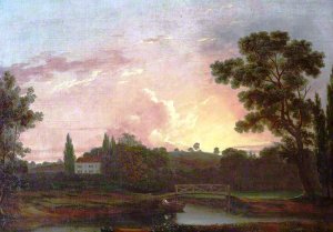 Lamarsh House, Lamarsh, Essex by John Constable Oil Painting