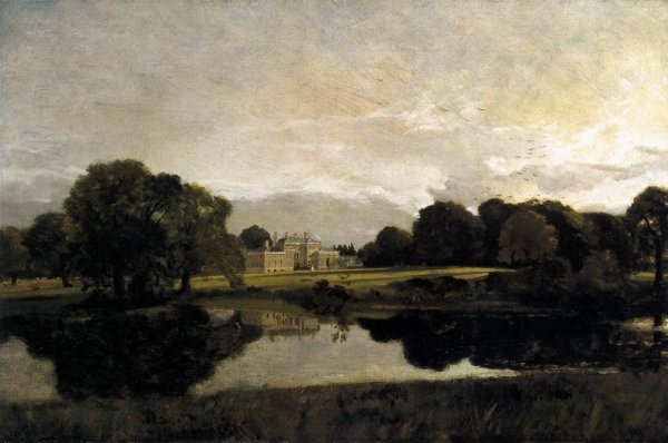 Malvern Hall in Warwickshire by John Constable - Hand-Painted Oil Painting Reproduction