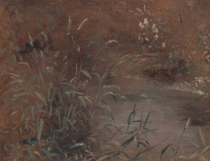 Rushes by a pool by John Constable Oil Painting