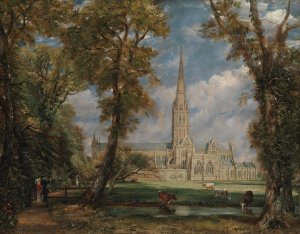 Salisbury Cathedral from the Bishop's Grounds by John Constable Oil Painting
