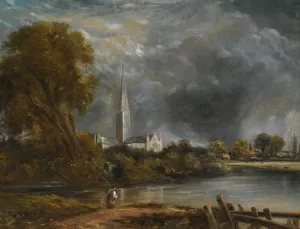 Salisbury Cathedral From The Meadows by John Constable Oil Painting
