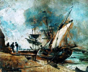 Shipping in the Orwell near Ipswich painting by John Constable