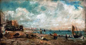 Sketch for The Marine Parade and Chain Pier, Brighton painting by John Constable