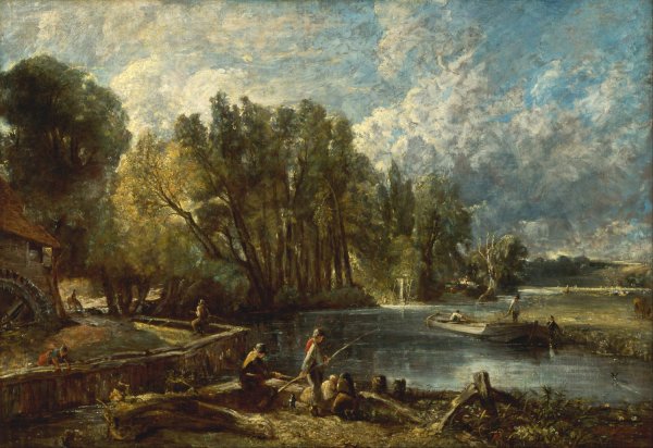 Stratford Mill  by John Constable - Hand-Painted Oil Painting Reproduction