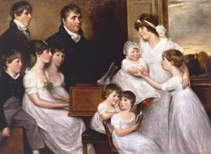 The Bridges Family by John Constable Oil Painting