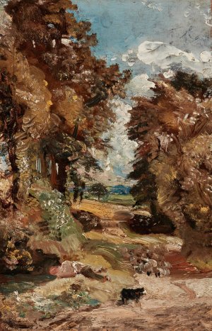 The Cornfield by John Constable Oil Painting