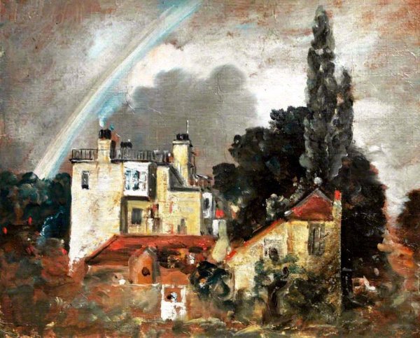 The Grove, or the Admiral's House, Hampstead by John Constable - Hand-Painted Oil Painting Reproduction