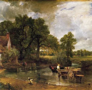 The Hay-Wain Detail painting by John Constable