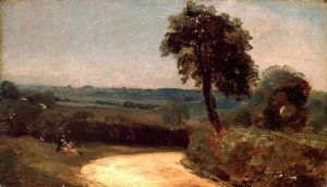 The Lane from East Bergholt to Flatford by John Constable Oil Painting