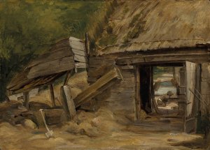 The Old Mill Shed, Dedham by John Constable Oil Painting