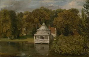 The Quarters behind Alresford Hall by John Constable Oil Painting