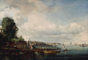 Waterloo Bridge by John Constable Oil Painting