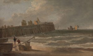 Yarmouth Jetty by John Crome Oil Painting