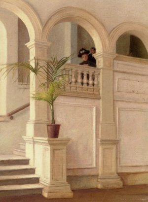 Awaiting a Visit by John Crompton Oil Painting