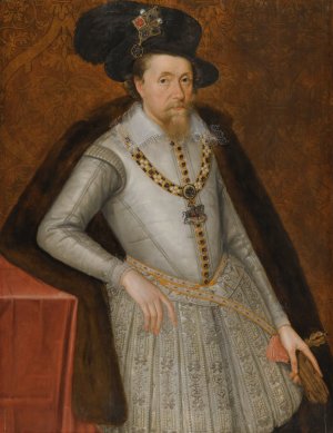 Portrait Of James I by John De Critz Oil Painting