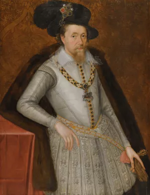 Portrait Of James I by John De Critz Oil Painting