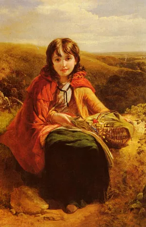 Red Riding Hood by John Deffett Francis - Oil Painting Reproduction
