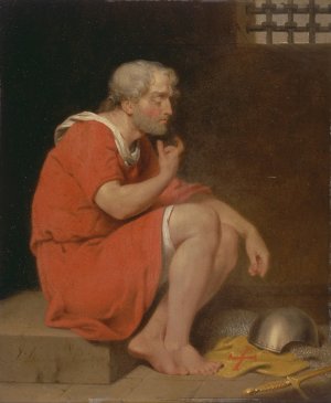 Robert, Duke of Normandy, in Prison by John Downman Oil Painting