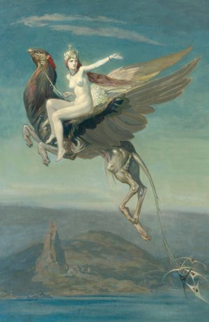 Heptu Bidding Farewell To The City Of Obb by John Duncan Oil Painting