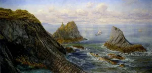 A Coastal Landscape by John Edward Brett - Oil Painting Reproduction