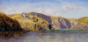 Coast Scene With Calm Sea painting by John Edward Brett