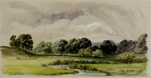 Eynesford painting by John Edward Brett