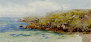 Fermain Bay, Guernsey by John Edward Brett Oil Painting