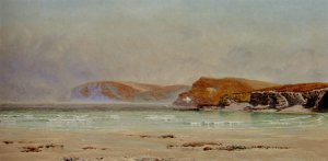 Harlyn Sands by John Edward Brett Oil Painting