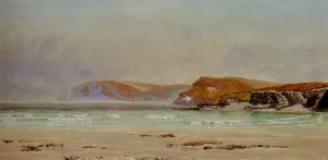 Harlyn Sands painting by John Edward Brett