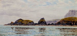 Monkstone by John Edward Brett Oil Painting