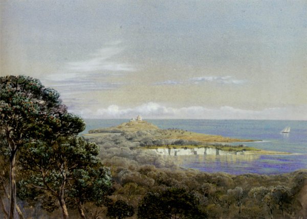 Main Product Photo of Pointe St Hospice, Cap Ferrat, From St Jean Painting by John Edward Brett