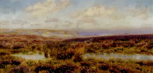 Sketch of Fylingdales Moor painting by John Edward Brett