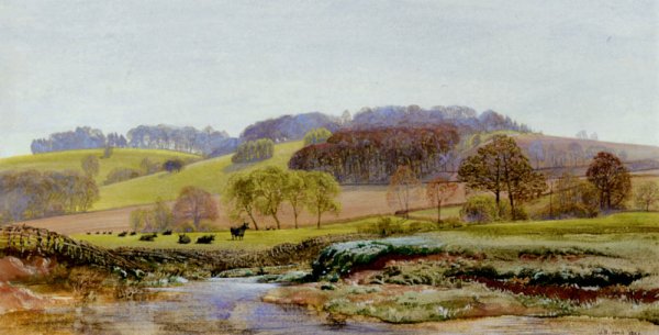 Main Product Photo of Springtime Near Morden Painting by John Edward Brett