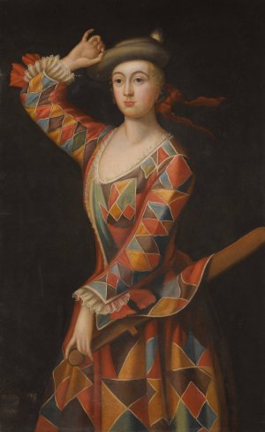 Portrait Of Mrs. Hester Booth, Nee Santlow by John Ellys Oil Painting