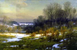 Melting Snow by John Elwood Bundy - Oil Painting Reproduction