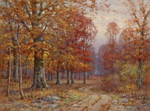 Woods Interior by John Elwood Bundy Oil Painting
