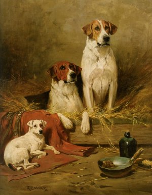 Foxhounds and a Terrier