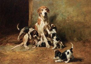Playtime by John Emms Oil Painting